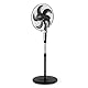 Orbegozo SF 0249 Standventilator, 3 Geschwindigkeiten, Fernbedienung, Timer, Schwingfunktion, leise, 5 Flügel, 60 W, mehrfarbig