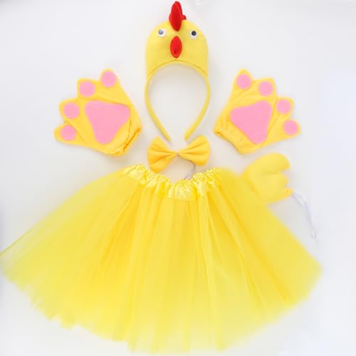 Set de 6 Disfraces de Pollo con Accesorios para Niños miniatura 4
