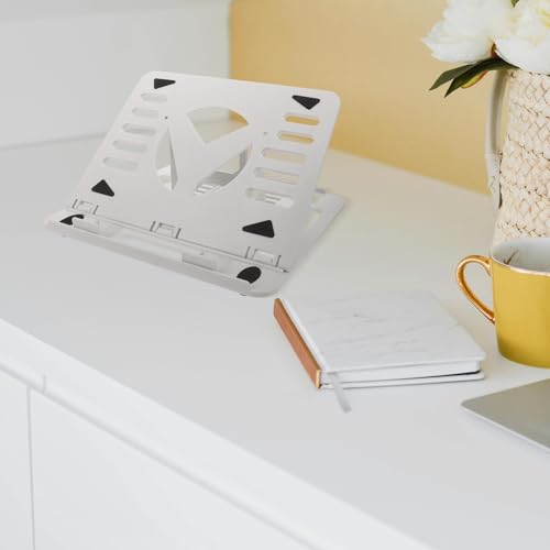 Soporte plegable para laptop POPETPOP blanco miniatura 4