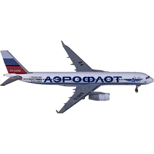 Avion miniature TU-204-100S Aeroflot 1/400 idéal pour décorer un bureau
