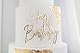 Happy Birthday Kuchendekoration 1 Stück Goldene Spiegel Tortendeko für Jungen, Mädchen, Geburtstags Cake Topper für Geburtstagsparty-Kuchen-Dessert