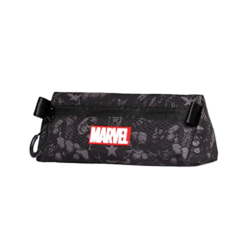 Preisvergleich Produktbild Marvel Neon-Dreieckiges Federmäppchen, Schwarz