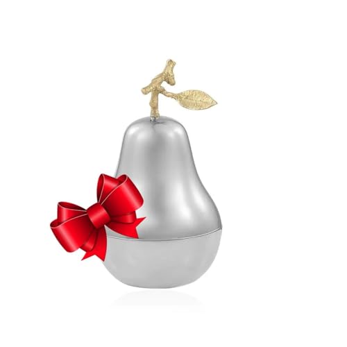 SHOP LC DELIVERING JOY Vanilla Scented Pear Candles - Decorations Metallic Candle Holder - Smokeless Candle for Home Decor Birthday Gifts