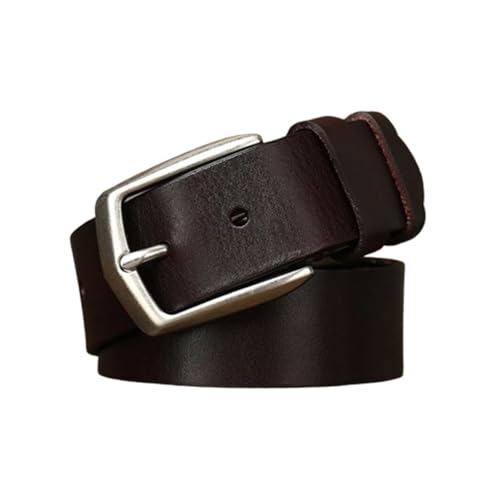 Ceinture cuir vachette pleine fleur epaisse laniere vintage boucle ardillon jeans