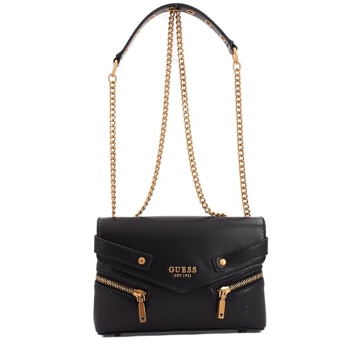 GUESS Aba transversal Trissa conversível, Preto, One Size