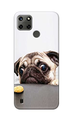 Image of PRINTFIDAA� Printed Hard Back Cover Case for Realme C21Y | Realme C25Y Back Cover (Pug Dog) -2808