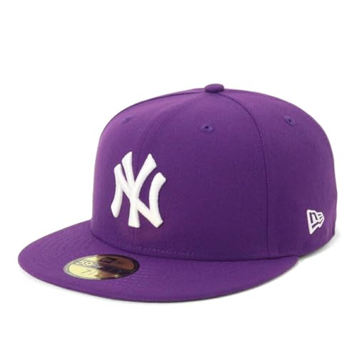 ニューエラ newera キャップ 59FIFTY 70908538 M01-MCTNY MLB ニューヨーク・ヤンキース NYトゥルーパープル・別注 紫 ONSPOTZ別注 メンズ レディース 帽子 ゴキュウフィフティー 5950 ストレート フラットバ