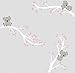 Sayala Stickers Muraux 3 Cute Koala Arbre Enfant- Autocollant Adhésif Mural Koala Branches Stickers Pour Chambre Enfants Bébé Art (Blanc)