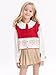 Barry Banny Girls Sweater Vest Weighted Vest Kids with Flower Crochet top Uniform Sleeveless Sweaters for Children16Y White