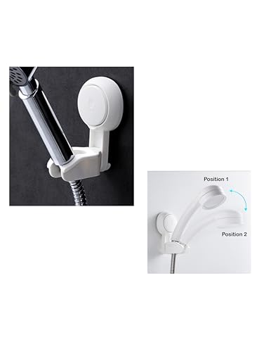 Support de Douchette Ventouse Reglable Sans Percage, Support de Douche Support de Pommeau de Douche