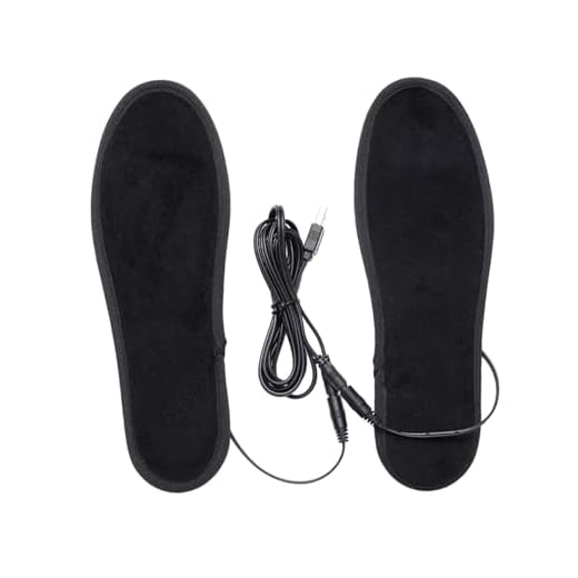 Fancyes Palmilhas aquecidas para pés, palmilhas elétricas portáteis com aquecimento usb para inverno, caminhadas e ciclismo, 39 a 40