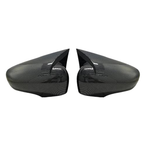 O~[ For Renault For Clio IV 4 For Mk4 Zoe For Captur 2012-2019 2X Side Wing Mirror Cover Caps Rearview Mirror Cover(Carbon Loo