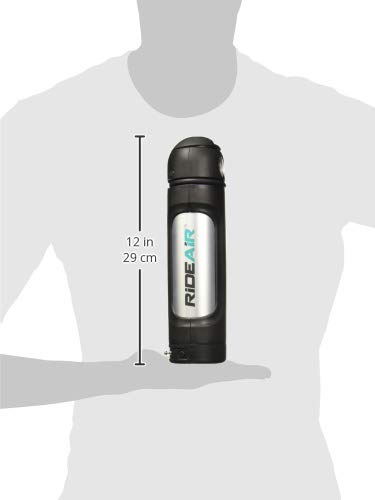 Rideair With Lock - The Effortless Air Pump With Mounted Lock. Portable Air Can For Bike Tires And Tubeless Seating #TOP2