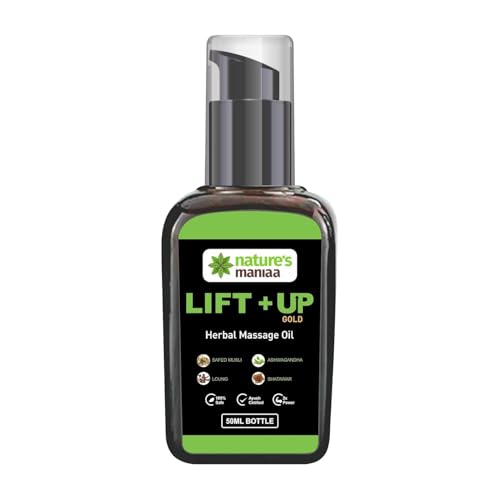 Nature Mania Herbals and Ayurvedic Lift Upp Massage Oil For Men | 50 ml Oil For Muscle Strength & Energy Pack of 1