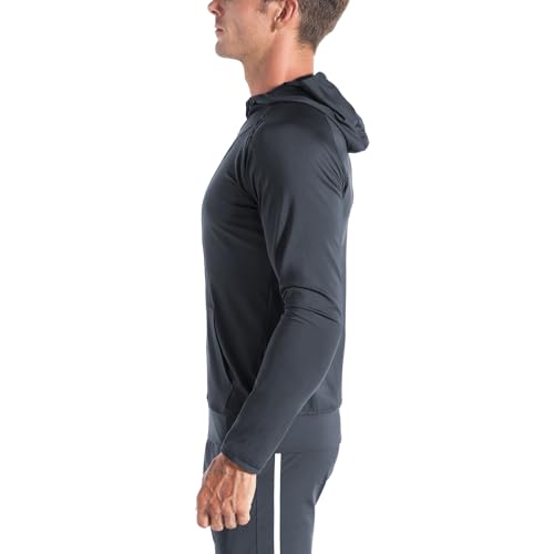 Image of BROKIG Mens Windbreak Running Jacket Zip Up Hoodie