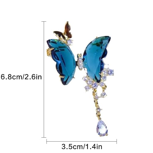 Image of Elegant Floral Brooch Pins for Women - Stylish Personalized Design Rhinestone Lapel Pin Jewelry for Ladies Flower Sweater Scarf Coat Dress Brooches and Pins for Women