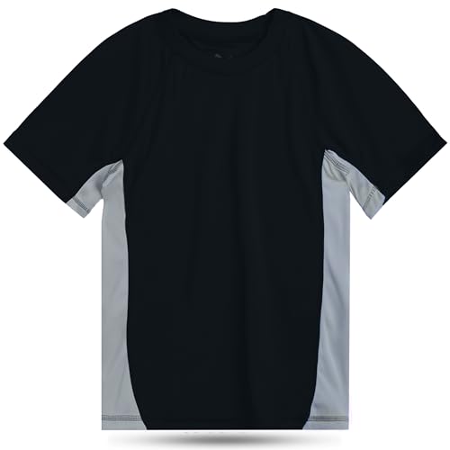 Lycre de bain color block Kanu Surf pour garçon t-shirt anti-UV bleu