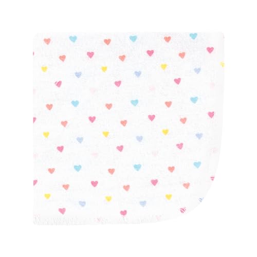Image of Hudson Baby Unisex Baby Flannel Cotton Poly Washcloths, Unicorns Rainbows 10 Pack, One Size