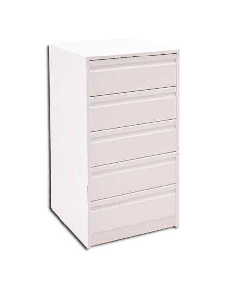 arelwood . com - Cajonera para Armario, Completamente Montada, Frente Postformado, Color Textil Cactus o Lino Cancún, 85 cm Ancho x 55 cm Fondo - 5 Cajones 16 cm. Alto 89 cm. Entrega A PIE DE Calle