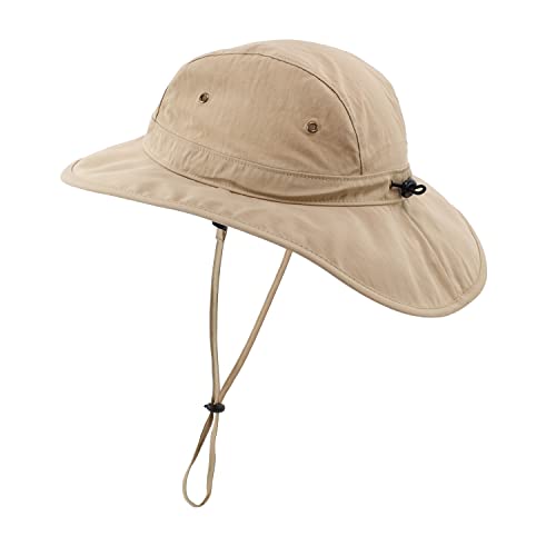 Image of Home Prefer Summer UPF 50+ Men's Bucket Sun Hat Wide Brim Fishing Hat Safari Hat