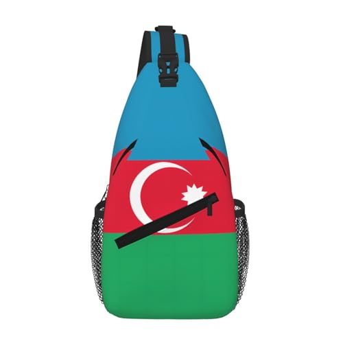 Sacoche de poitrine homme motif Azerbaïdjan mini sac bandoulière