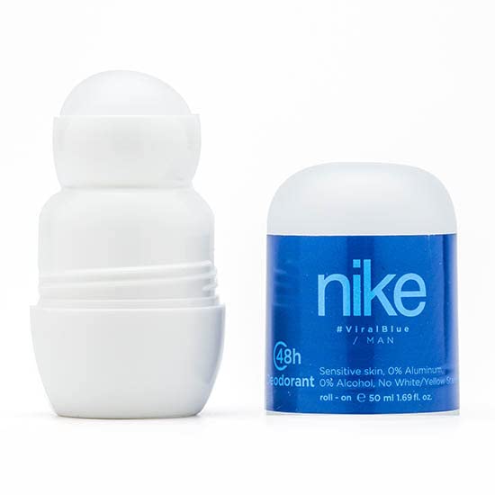 Image of Nike Viral Blue Deodorant Roll-On for Men - Long Lasting Freshness, 50ml