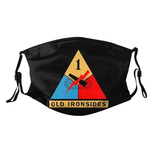 US Army 1st Armored Division Adult Dust Mask Adjustable Dust Face with 2 Filter52