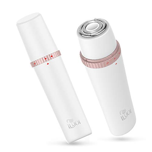 LUJOI Facial Hair Removal for Women - Waterproof Hair Shaver Razor Trimmer, Painless Face Hair Removal for Women - Electric Face Shaver for Upper Lip Moustache & Cheeks, IPX6 Waterproof