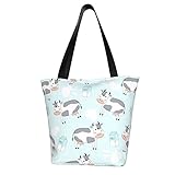 Bolsas de mano estéticas: estas bonitas bolsas de mano son bonitas y baratas, vienen con un diseño peculiar e impresiones divertidas. Llévalos como tu bolsa de playa, bolsa de viaje, bolsa de playa de verano, bolsa de libros y mucho más.