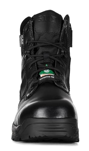 Image of 5.11 Tactical Men's A.T.A.C. 2.0 Shield Boots, 6 Inch Water Resistant Boots, Anti Slip, Style 12443, Black, 8 Wide