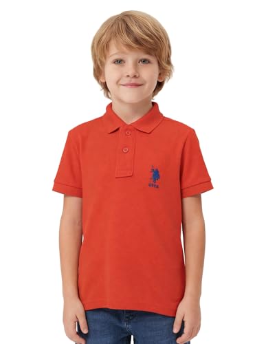 Image of U.S. Polo ASSN. Kids Polo T Shirt for Boys - 100% Cotton, Embroidered Logo, Kids Polo T Shirt for Boys