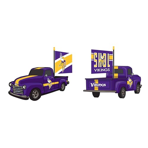 NFL Minnesota Vikings Rally Truck Statue, Outdoor Garden or Indoor Fan Décor, Sports Fan Collectible Figurine