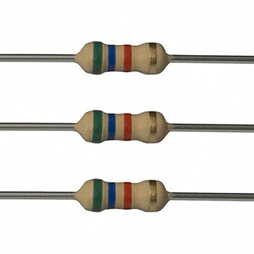 Image of BRANDED Carbon Film Resistor 1 /4 watt 4 Band Tolerance 5% - Total 100pcs Value (5K6 Ohms)