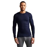 Jockey Men's Baselayer Thermocore Tech Long Sleeve Crew Neck, Jockey Blue, L