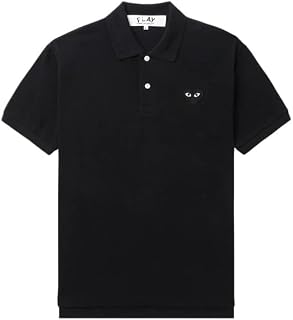 cdgハート刺繍poloシャツPLAY半袖ポロシャツ メンズレディース夏カジュアルファッション半袖POLO [並行輸入品]