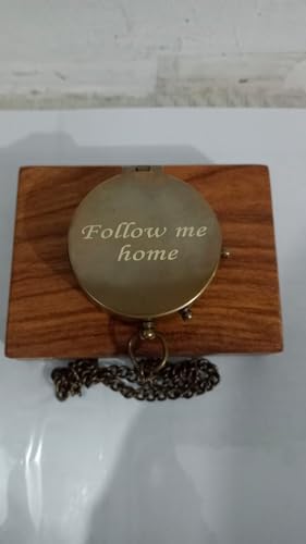 Brújula náutica vintage de latón artesanal personalizada, regalo único de lujo para graduaciones y aniversarios miniatura 6