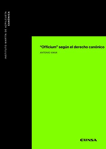 Portada de "Officium" según el derecho canónico