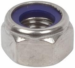 M4 Nyloc Nut (10 Pack) 4mm Nylon Insert Lock Nuts A2 Stainless Steel Free UK Delivery