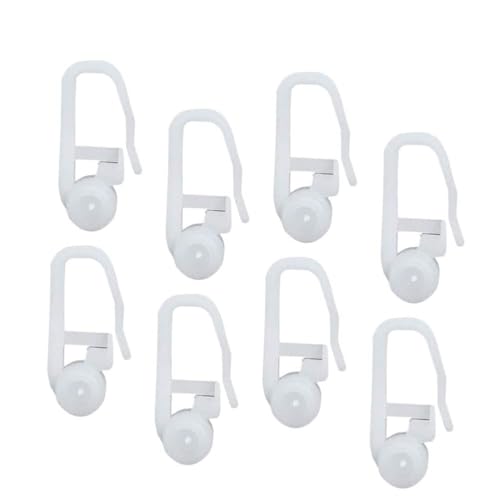 Onythral Curtain Track Hooks Plastic Sliding Roller Hooks 100PCS for