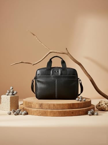 Image of Cross Mens Black Rozano Style Shoulder Side Laptop bag