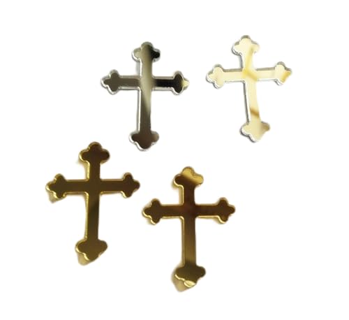 Croix en acrylique lot de 50 breloques transparentes pour scrapbooking