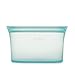 Zip Top Reusable Food Storage Bags | Large Dish [Teal] | Silicone Meal Prep Container | Microwave, Dishwasher and Freezer Safe | Made in the USA