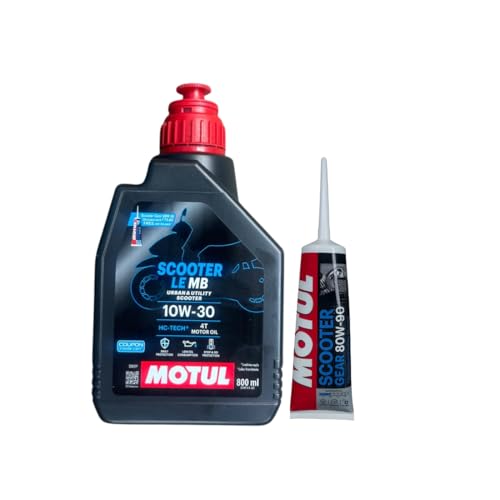 Image of Motul Scooter LE 10W30 800ml with Scooter Gear 80W90 120ml Combo