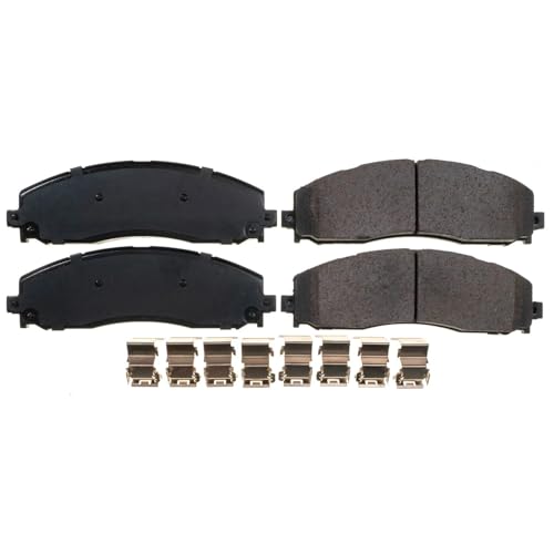 Image of PowerStop Rear Brake Pads for Ford F-250 Super Duty 2013-22 |F-350 Super Duty 2013-22 |F-450 Super Duty 2013-16 - Z17 Ceramic Brake Pads with Installation Hardware, 17-1691