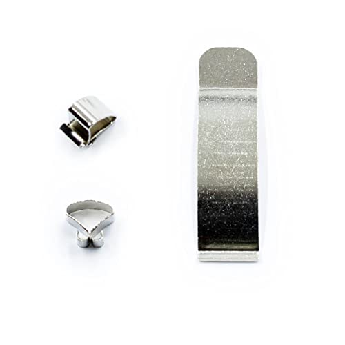 Ceanothe Lot de 6 Pinces sous-Verre Courtes Acier 7 mm - Fixation - Accroche - pour Dos Cadre Photo - Tableau - Encadrement - Décoration - Fabriqué en France