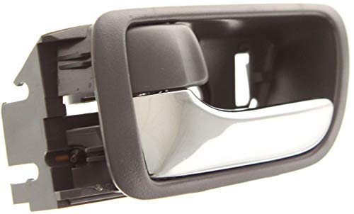 Garage-Pro Interior Door Handle Set Compatible With 2002-2006 Toyota Camry Front And Rear, Driver And Passenger Side Gray Bezel With Chrome Lever #TOP4