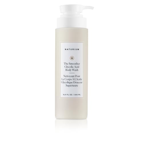 Naturium The Smoother Glycolic Acid Exfoliating Body Wash, Soft & Smoothing Cleanser | 16.9 FL OZ / 500 ML