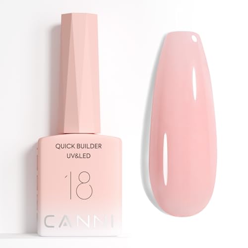CANNI gel de construcción para uñas Rosa blanco Esmaltes Semipermanentes Uñas en manicura francesa ahumado constructor extensión C18