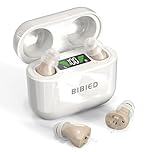 BIBIED Nearly Invisible OTC Hearing Aids for Mild to Moderate Hearing Loss, Completely-In-Ear Hearing Aids for Seniors with Long-Lasting Battery, Smart Noise Cancellation