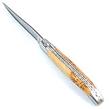 LAGUIOLE en Aubrac Taschenmesser Wacholder Doppelplatinen japanischer Damaststahl